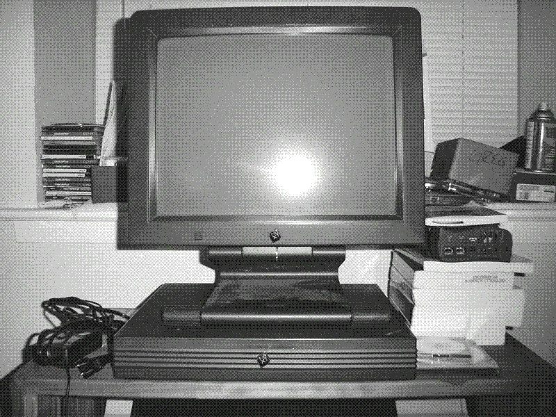 NeXT slab and monitor